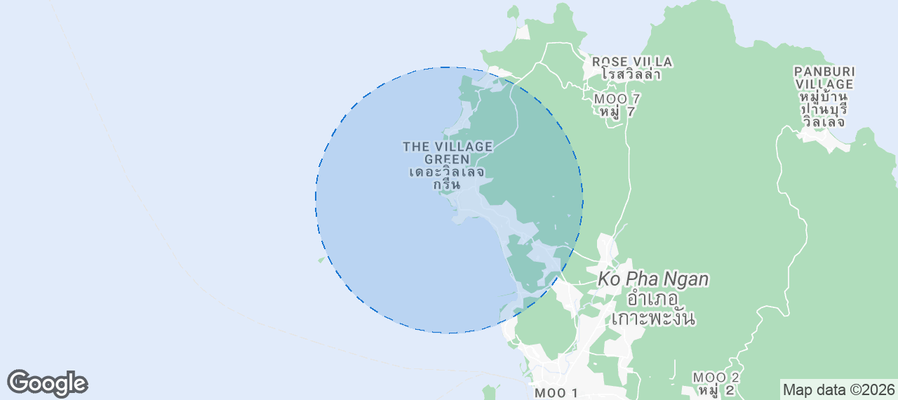 Srithanu Beach Airbnb map